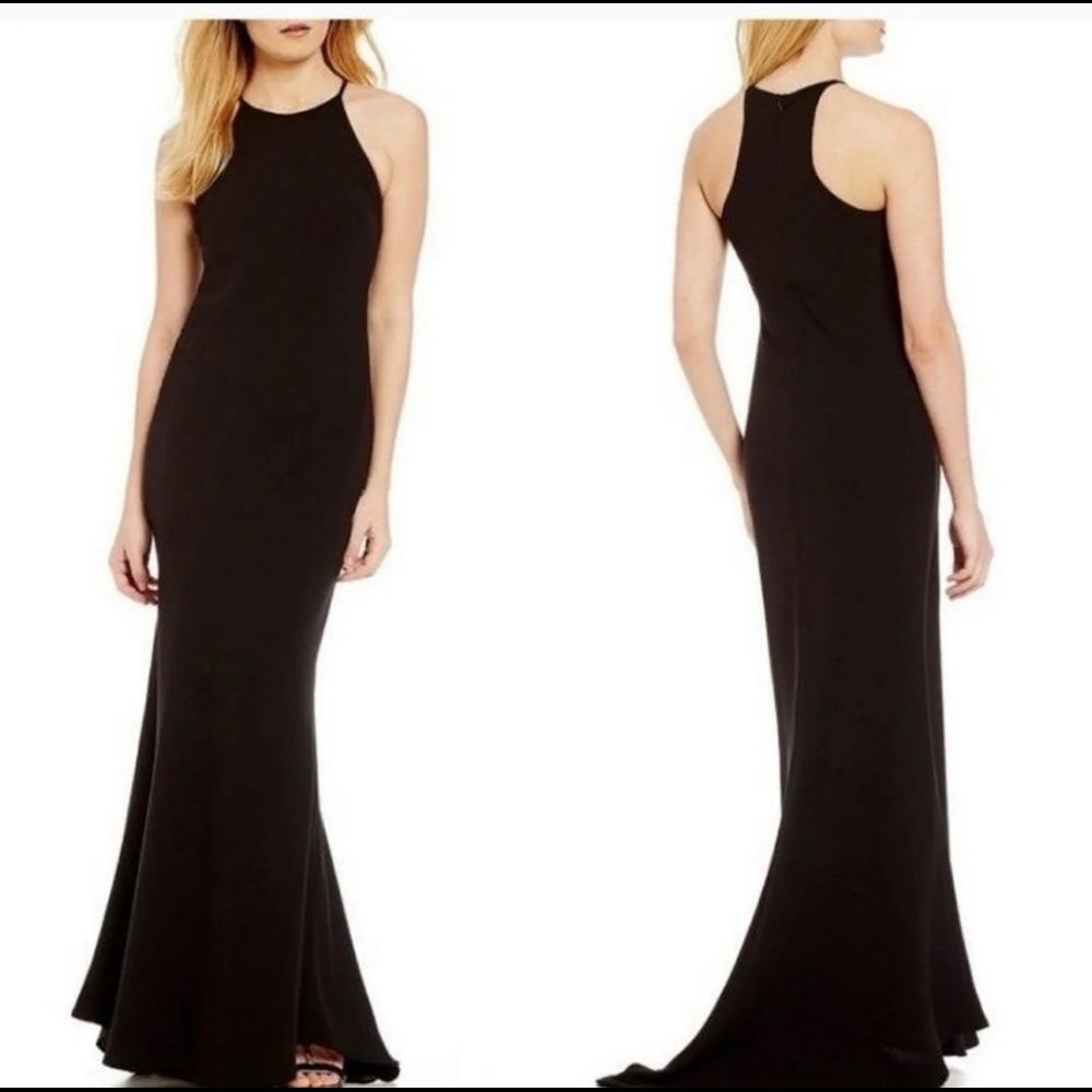 Calvin Klein Black Long Evening Gown